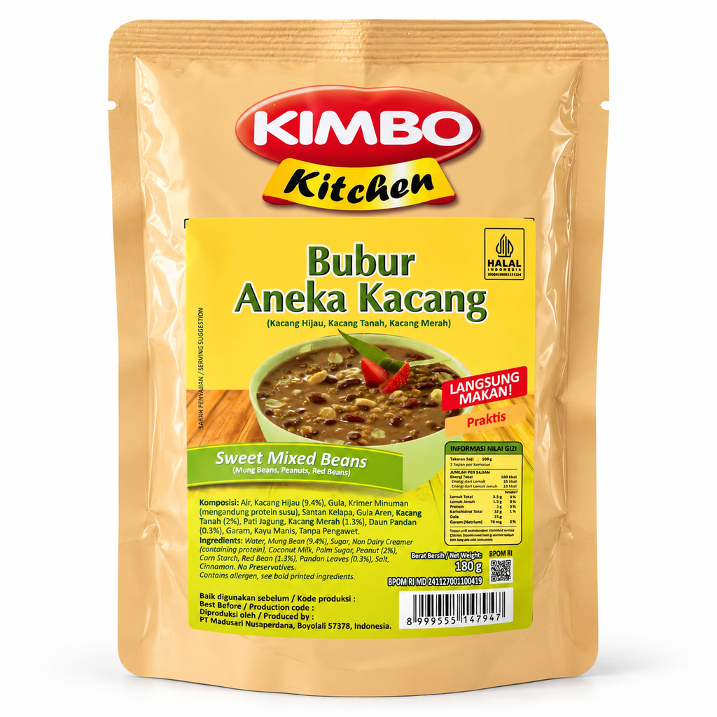 Kimbo Bubur Aneka Kacang 180G