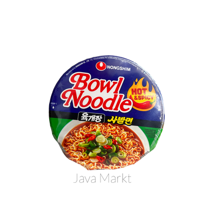 Nong Shim Instant Bowl Noodle Hot & Spicy - Java Markt