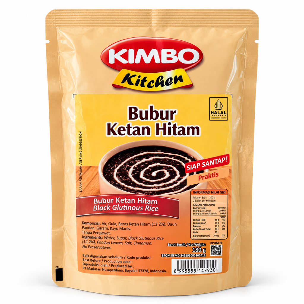 Kimbo Bubur Ketan Hitam 180G