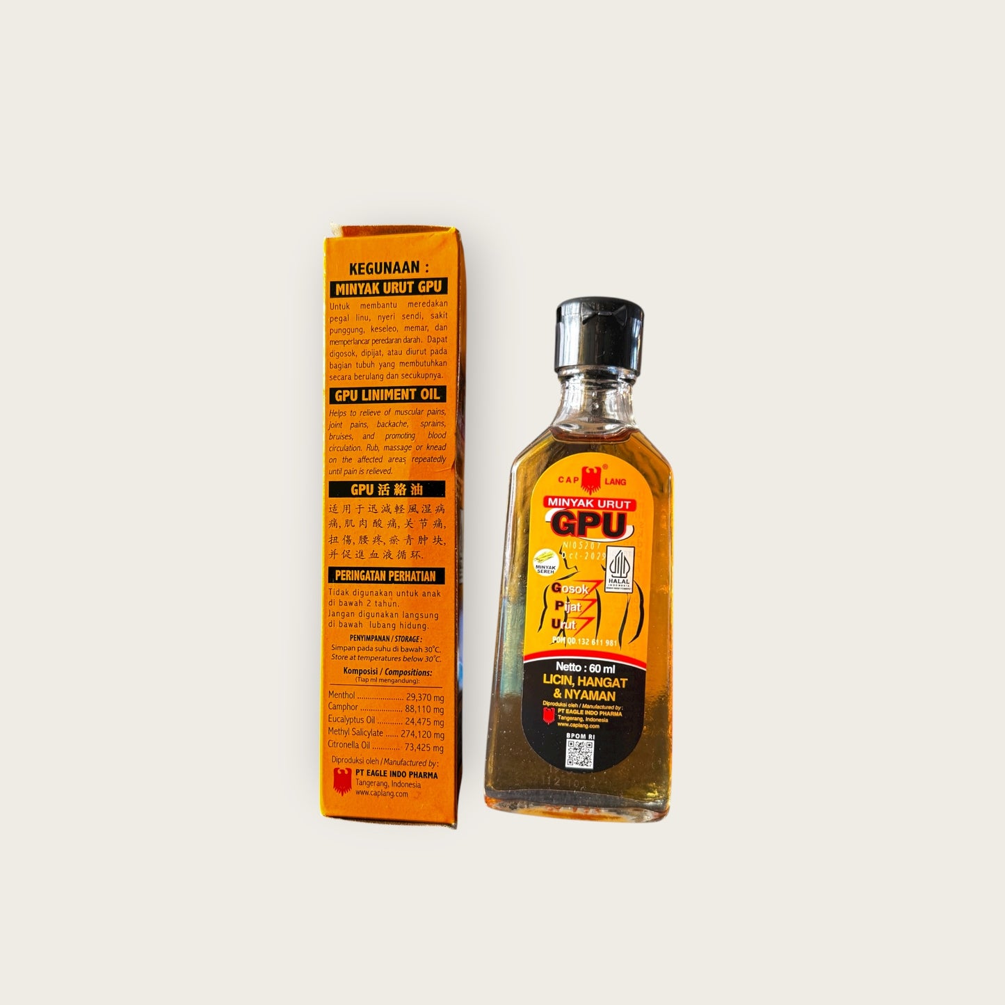 Cap Lang Minyak Urut GPU - Java Markt