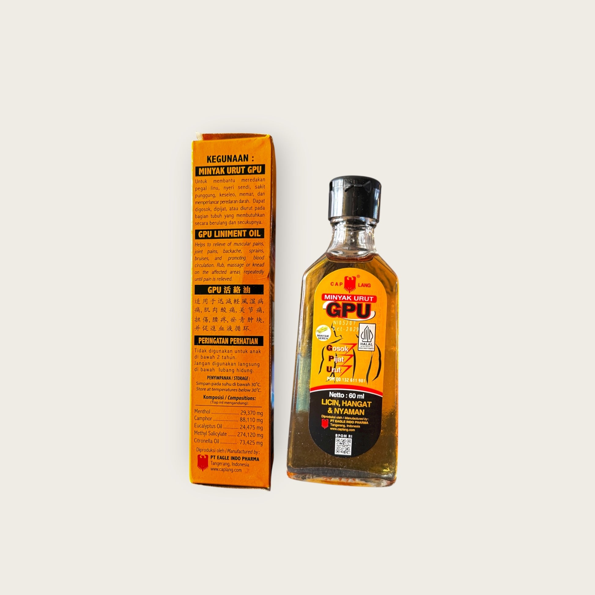 Cap Lang Minyak Urut GPU - Java Markt