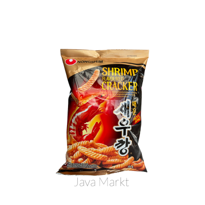 Nong Shim Shrimp Flavoured Cracker Hot & Spicy - Java Markt