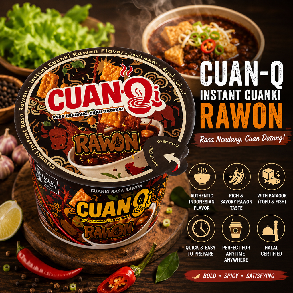 CuanQ Cuanki Instan Rasa Rawon 100 g
