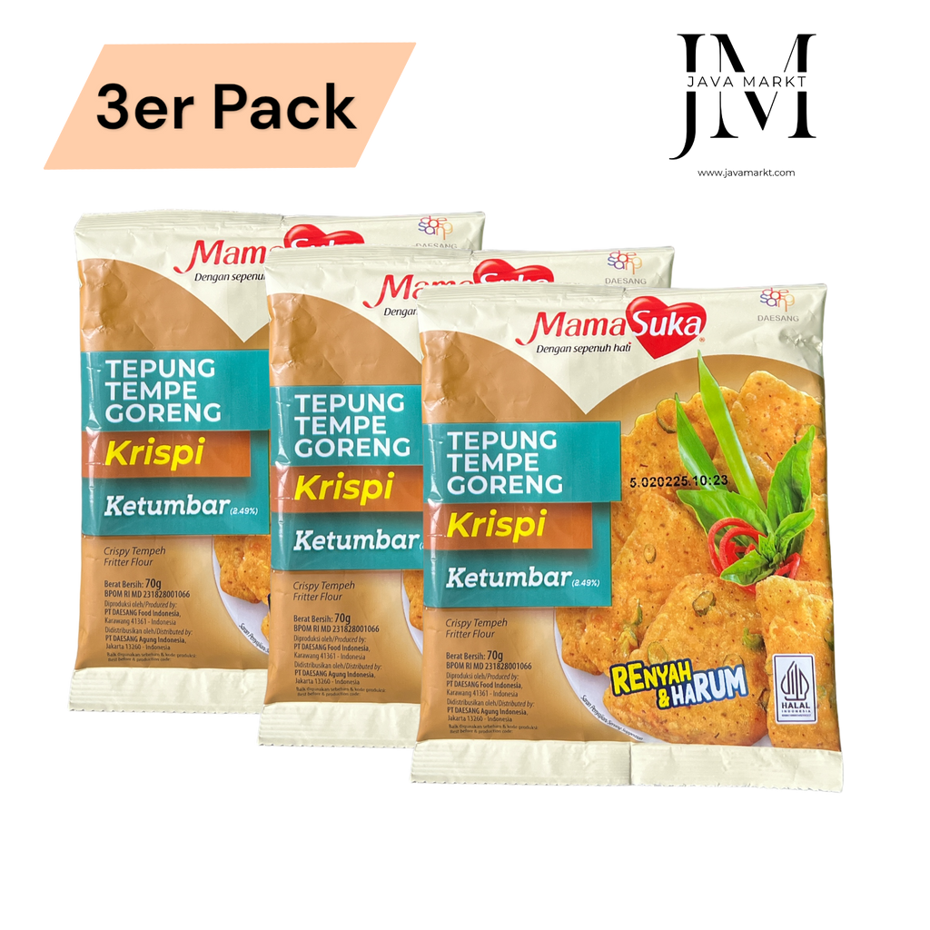 Mamasuka Tepung Tempe Goreng Krispi - 3er Pack - Java Markt