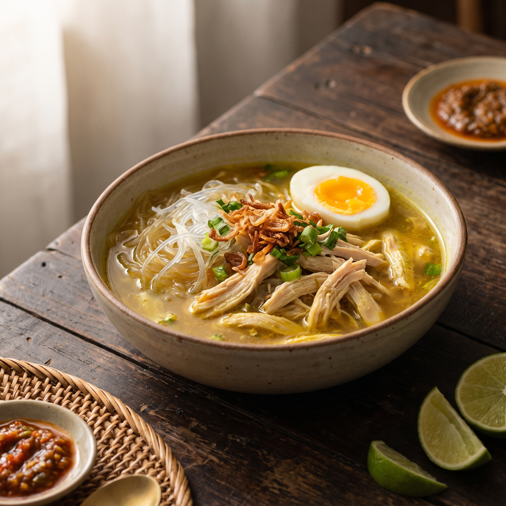 Serviervorschlag: Soto Ayam