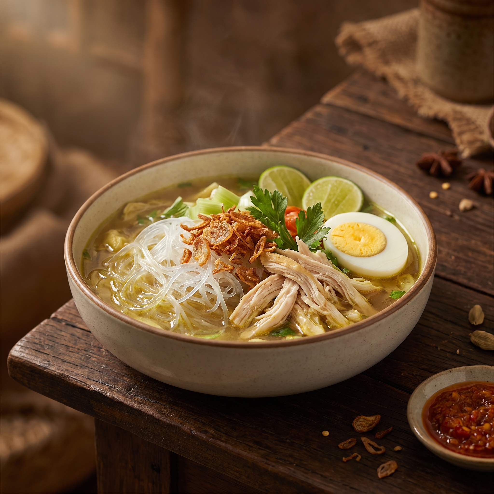 Serviervorschlag: Soto Ayam