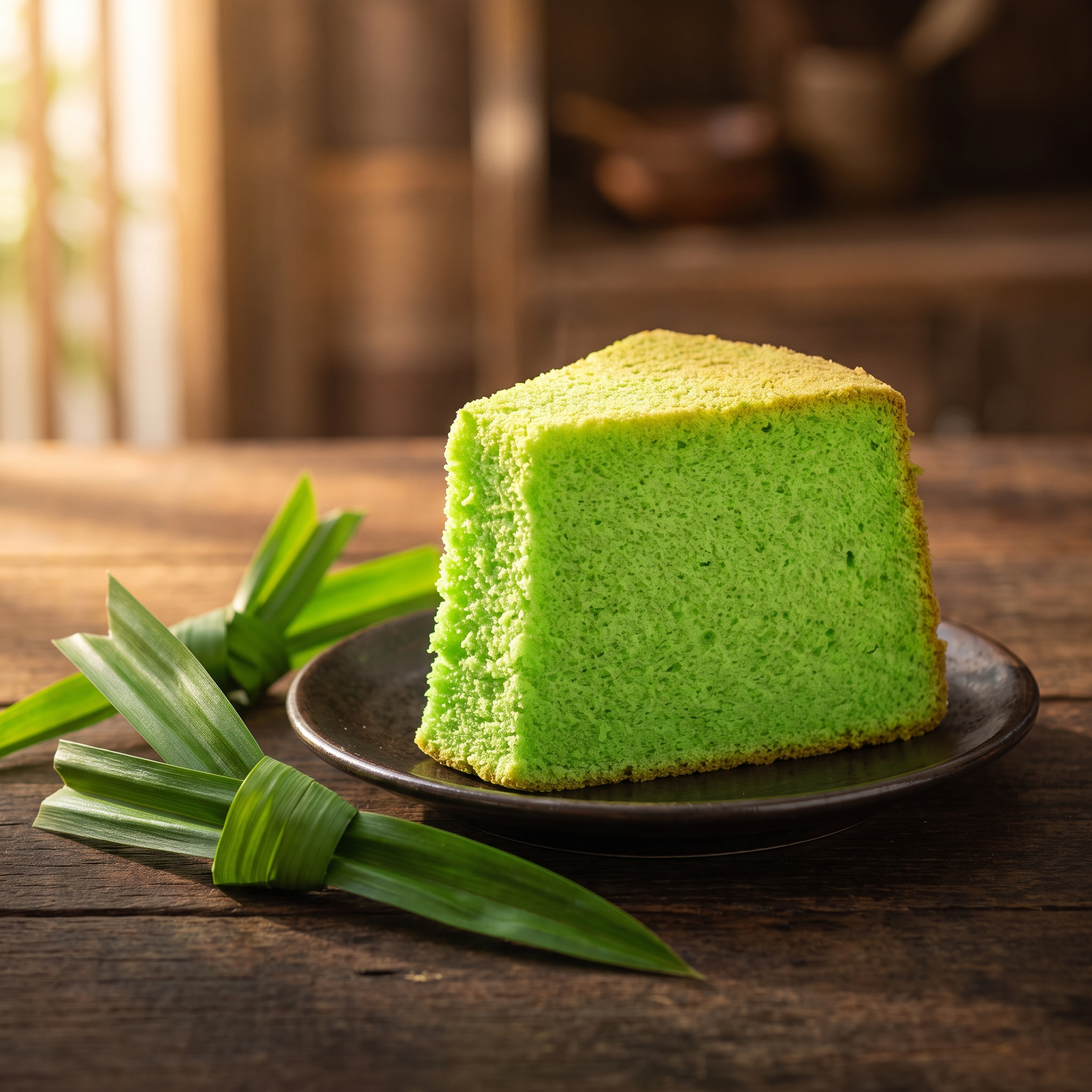 Serviervorschlag: Pandan-Kuchen