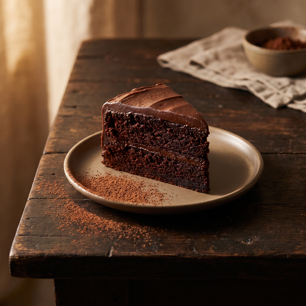 Serviervorschlag: Schokoladenkuchen