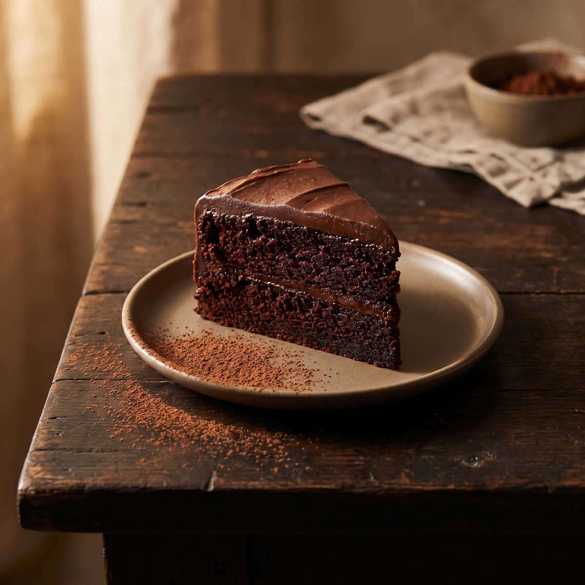 Serviervorschlag: Schokoladenkuchen