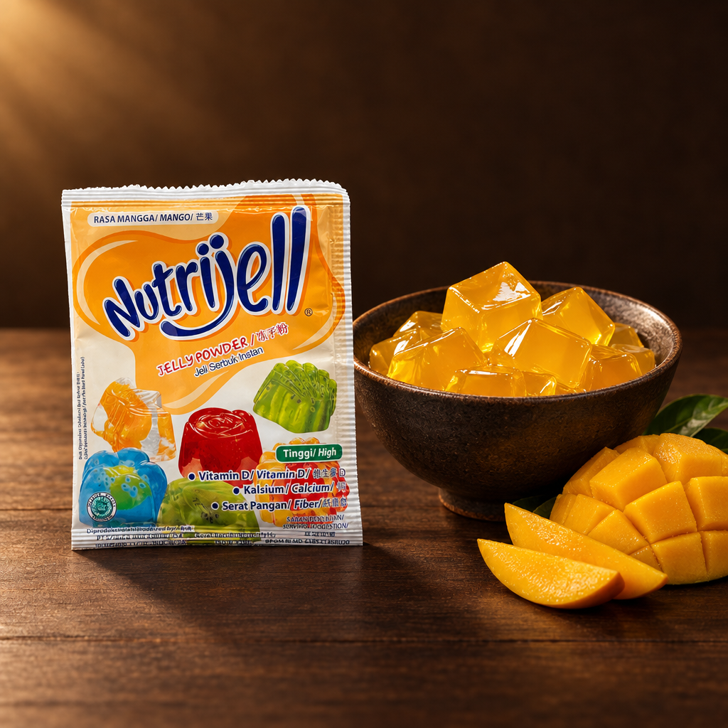 Nutrijell Jelly Powder Mango – Packung mit Mango-Jelly