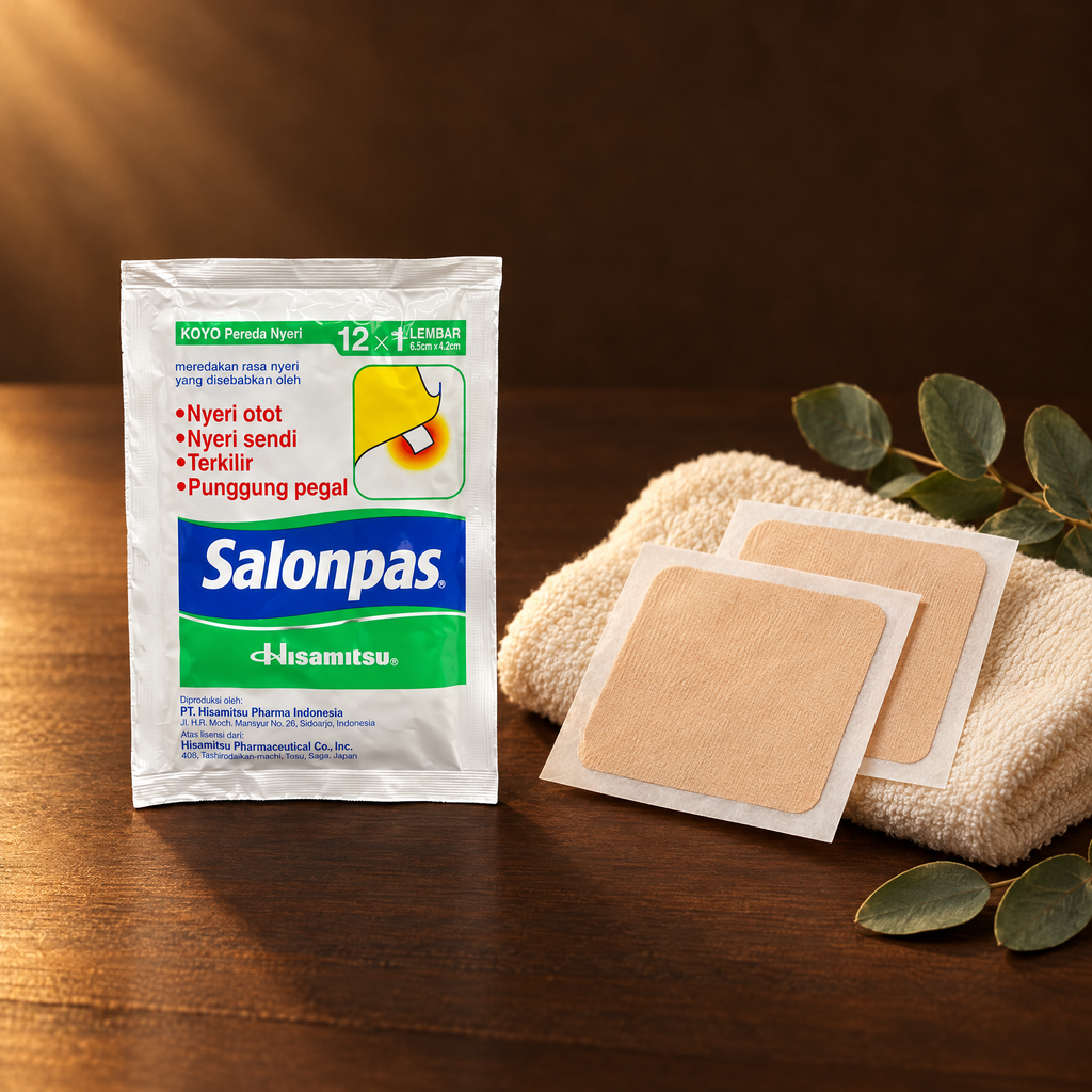 Salonpas Koyo Pereda Nyeri – Packung mit einzelnen Pflastern