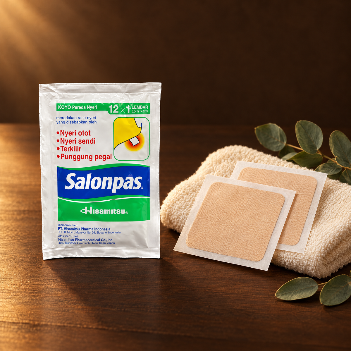 Salonpas Koyo Pereda Nyeri – Packung mit einzelnen Pflastern