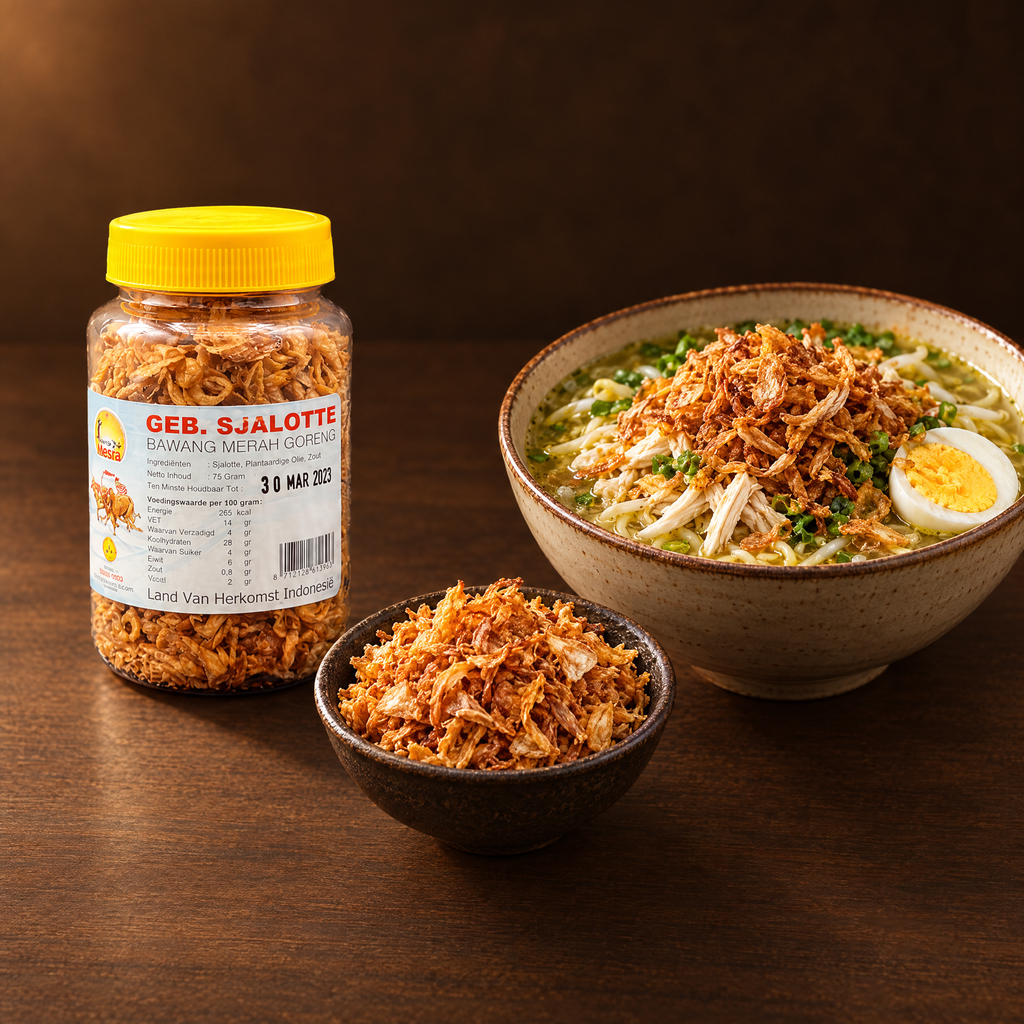 Bawang Merah Goreng – Packung mit frittierten Schalotten