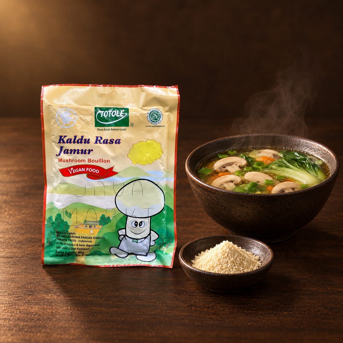 Totole Kaldu Jamur 227g – Dose mit Pilzbrühe