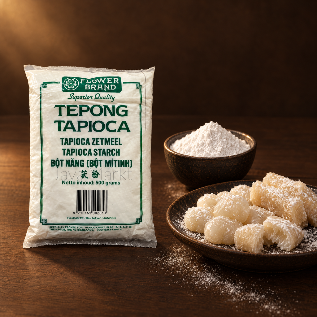 Tepung Tapioka Flower Brand 500g – Packung mit Tapiokamehl