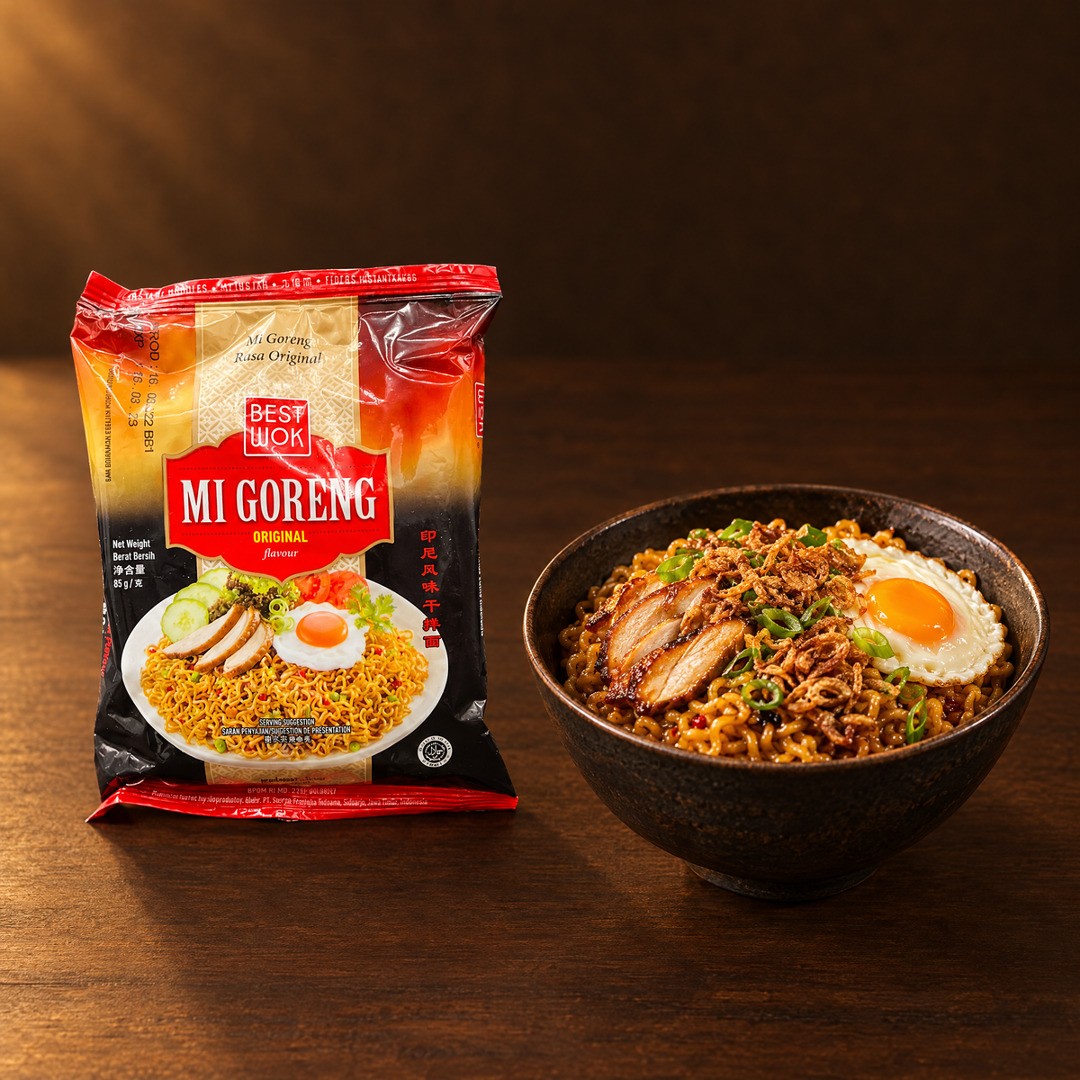 Best Wok Mie Goreng Original – Packung mit fertigem Mie Goreng