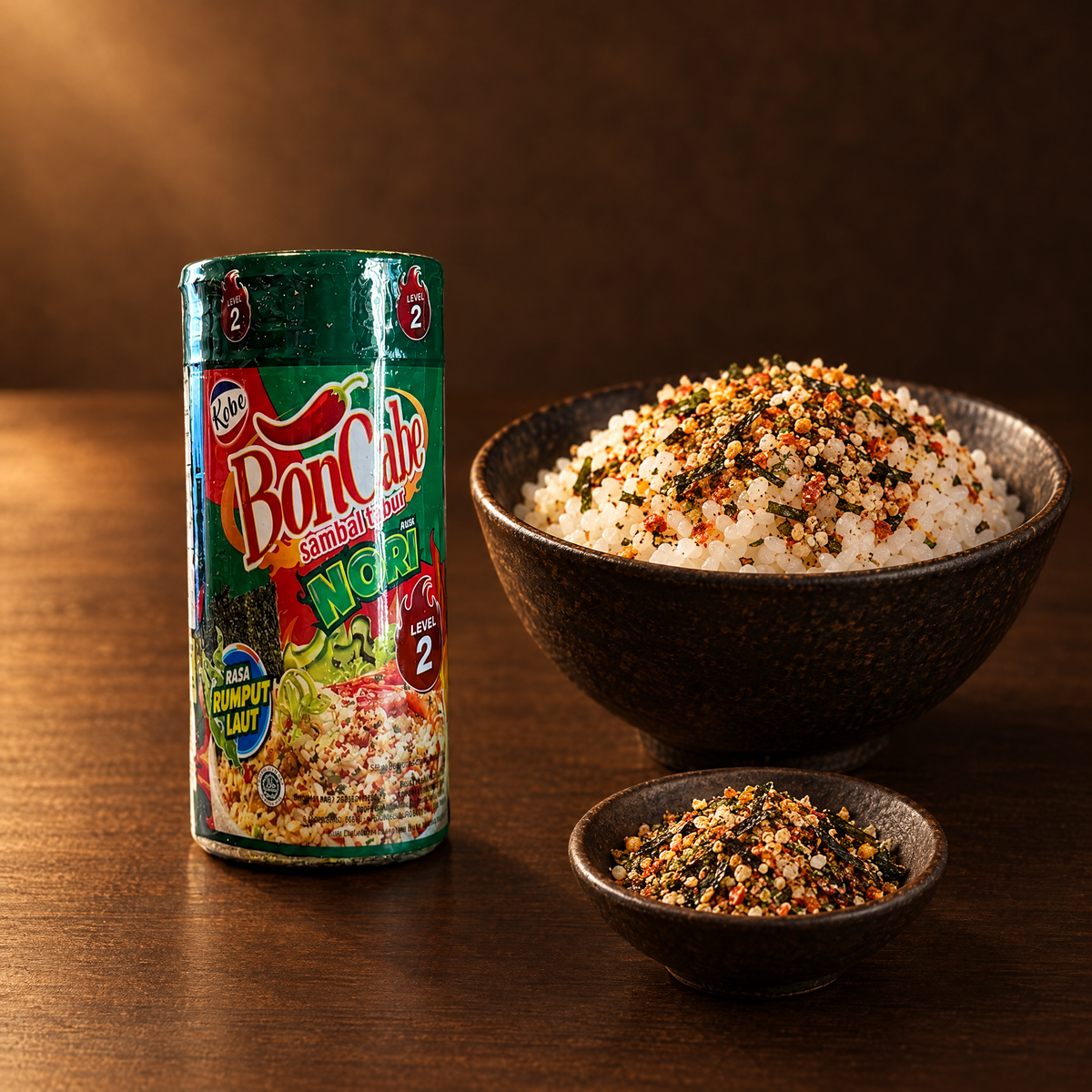 Kobe BonCabe Nori Level 2 56g – Packung mit Reis und Nori-Streuer