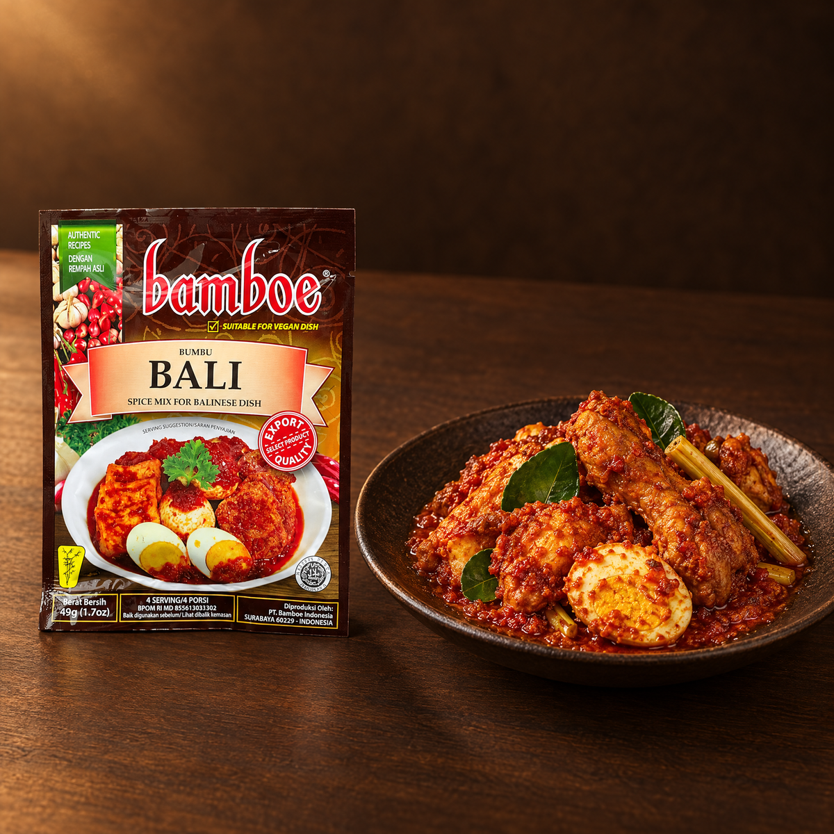 Bamboe Bumbu Bali 67 g – Packung mit balinesischem Hähnchen