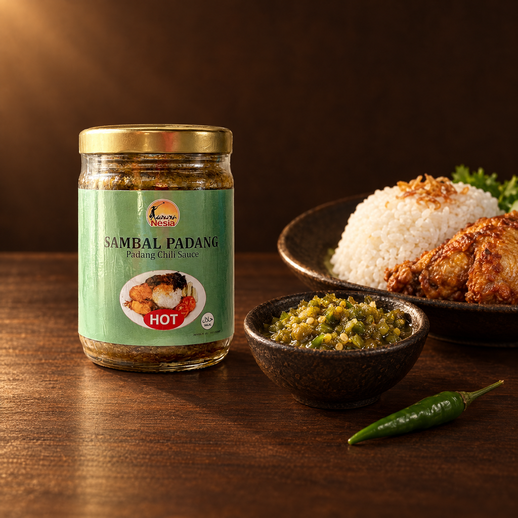 Sambal Hijau Padang – Packung mit grünem Sambal