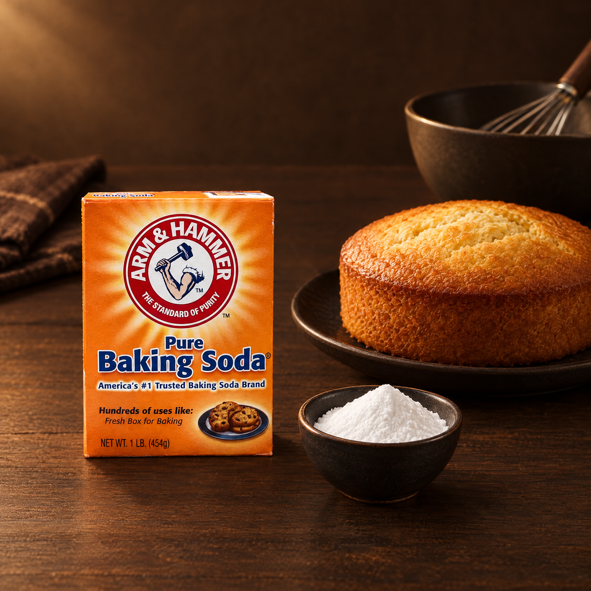 Arm & Hammer Baking Soda 454 g – Packung mit Natron und Kuchen