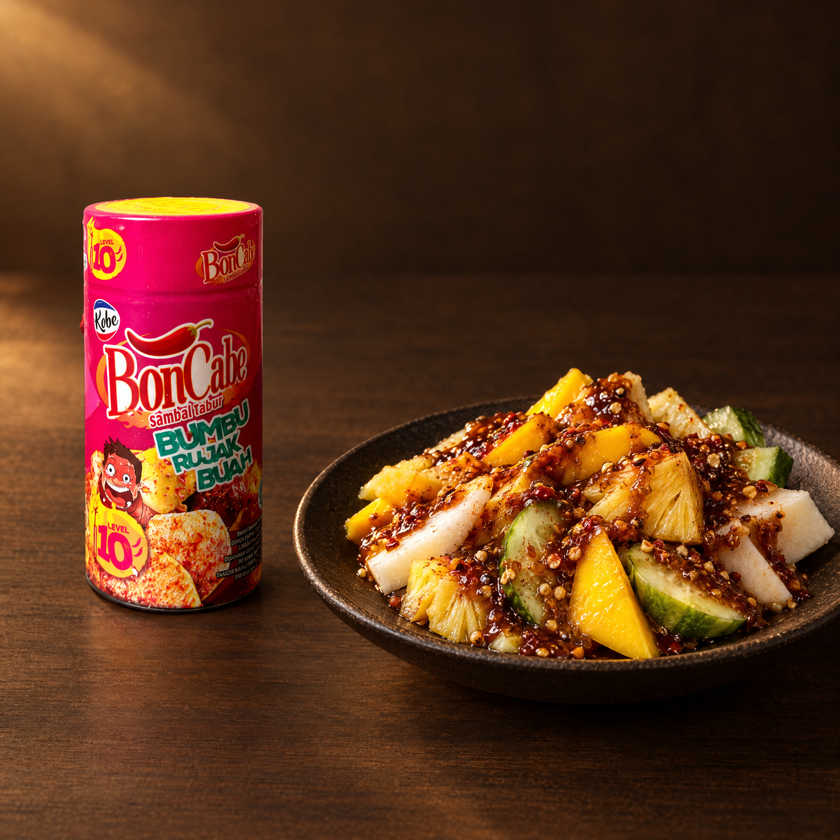 Bon Cabe Bumbu Rujak Buah Lv.10 45 g – Packung mit Rujak Buah