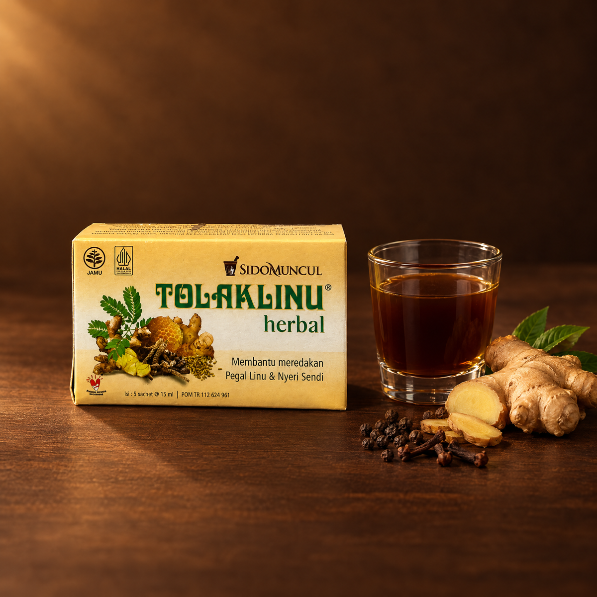 Sidomuncul Tolak Linu 75ml – Packung mit Jamu im Glas