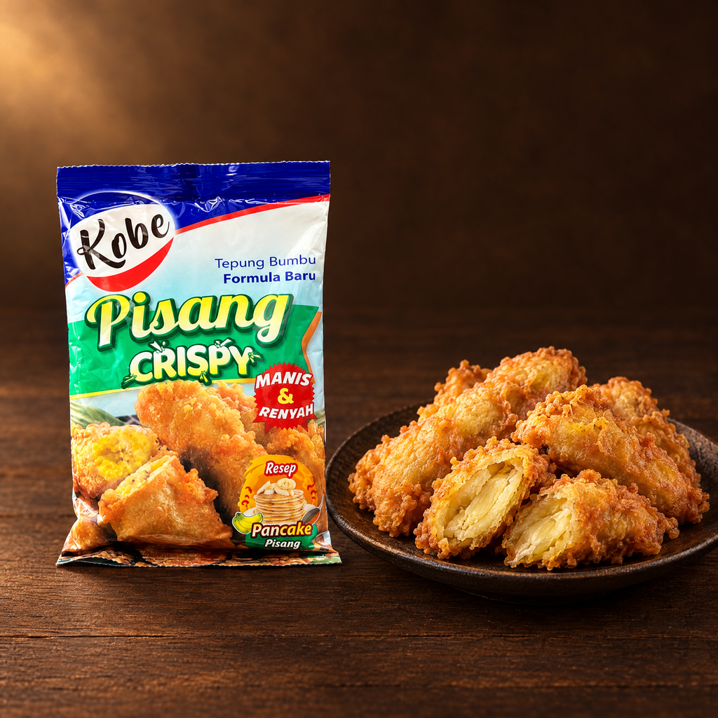 Kobe Pisang Crispy 72g – Packung mit Pisang Goreng