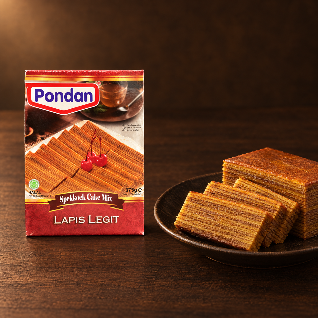 Pondan Lapis Legit Backmischung 400g – Packung mit Lapis Legit