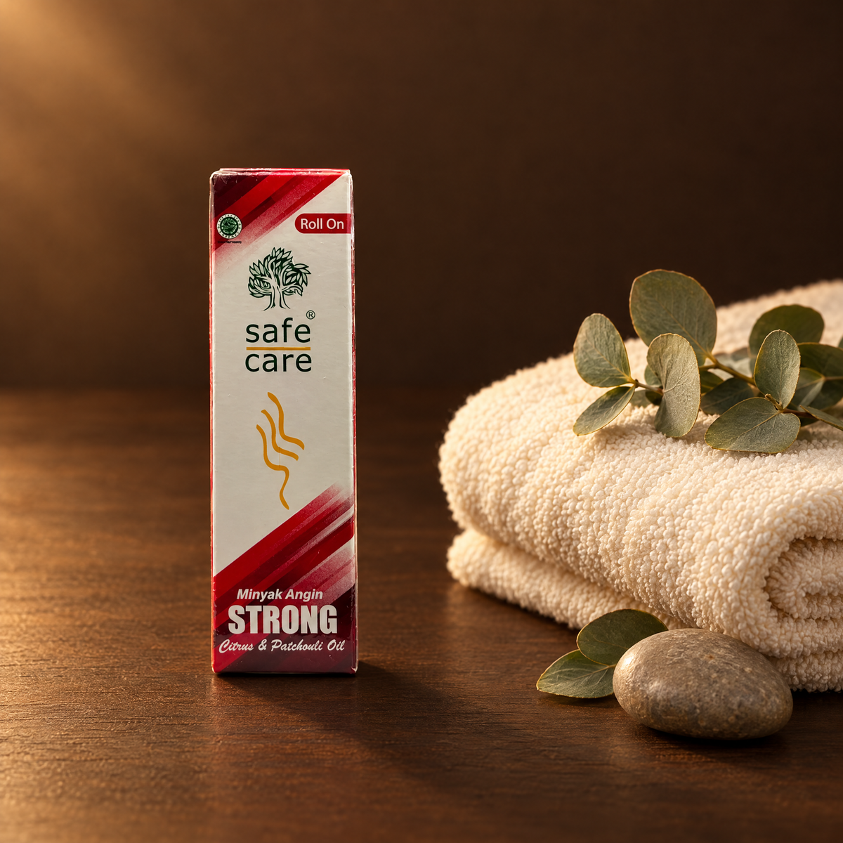 Safe Care Aroma Therapy Merah 10ml – Roll-On mit Handtuch