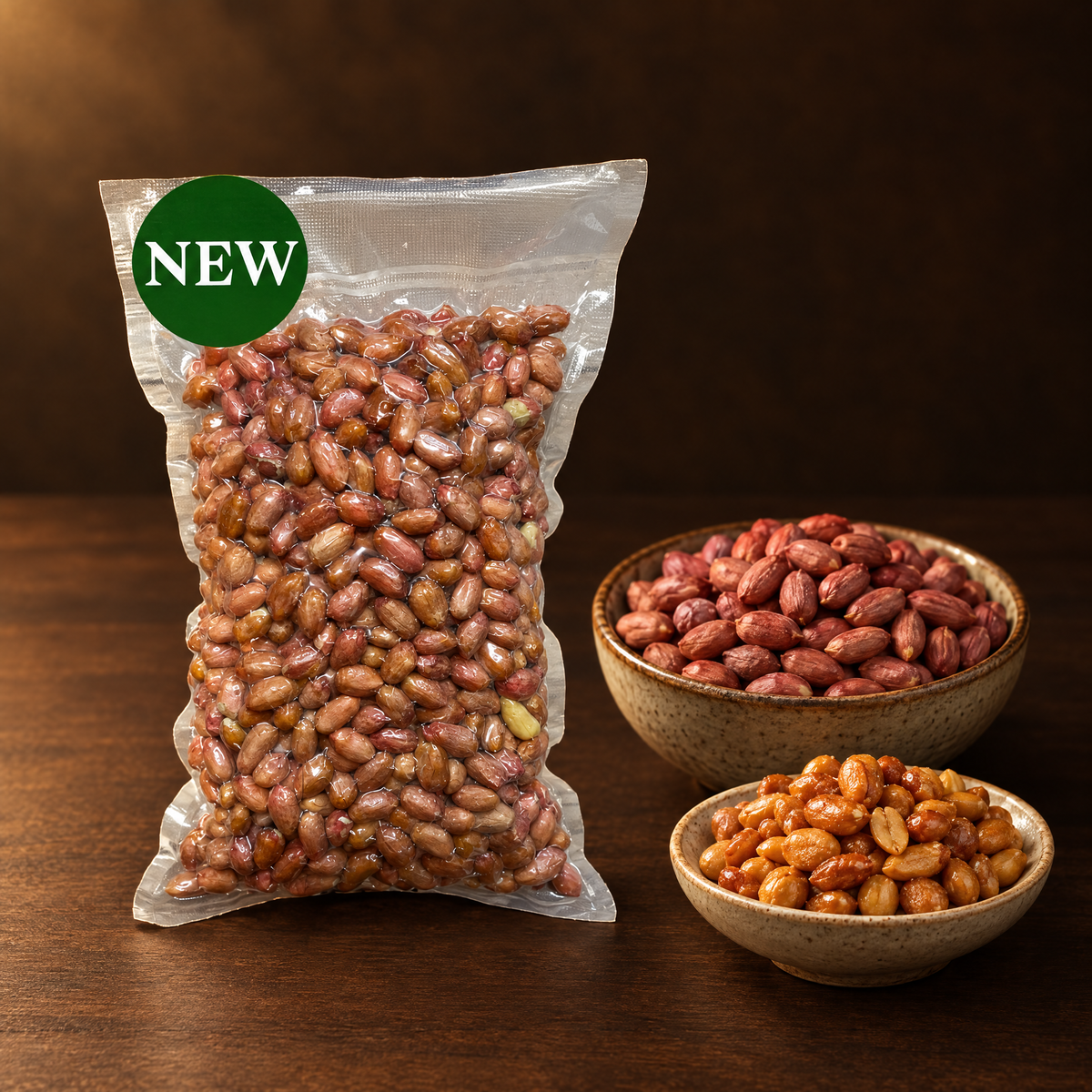 Kacang Tanah Mentah – Packung mit rohen Erdnüssen
