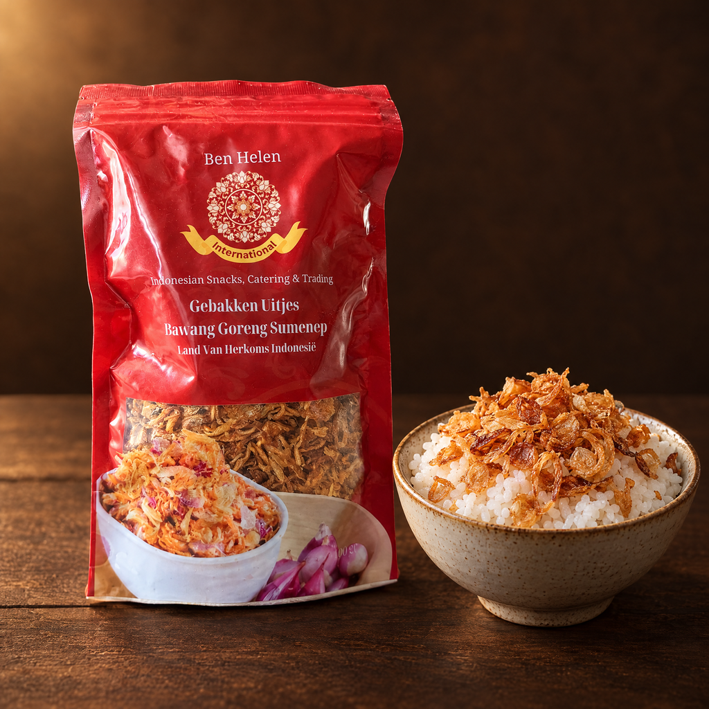 Bawang Goreng Asli Sumenep – Packung mit gebratenen Schalotten