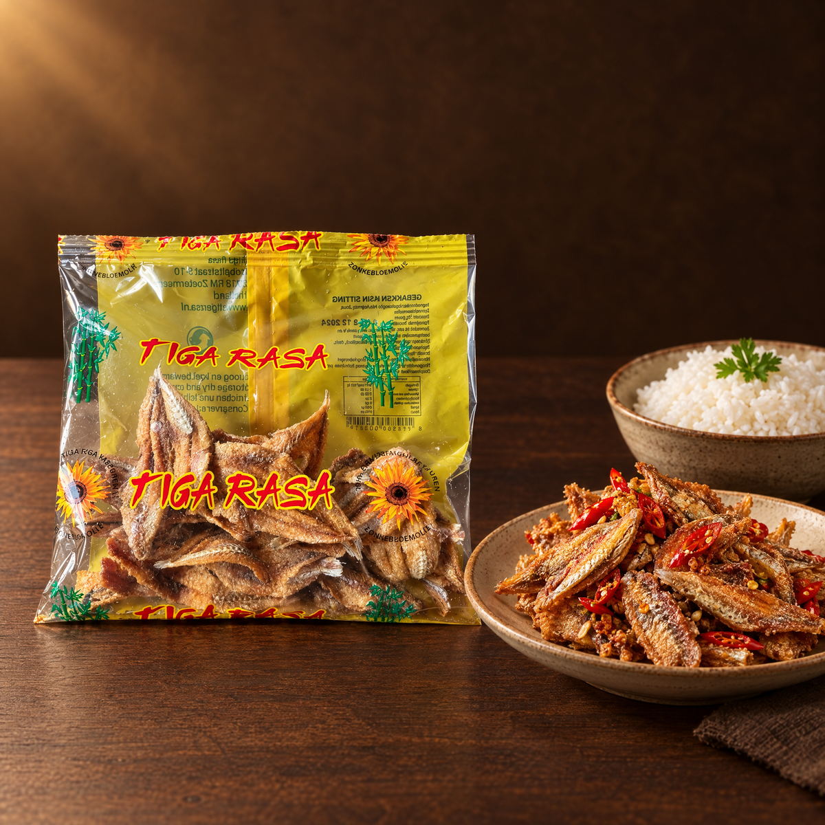 Ikan Asin Siting Goreng 70 g – Packung mit frittiertem Salzfisch