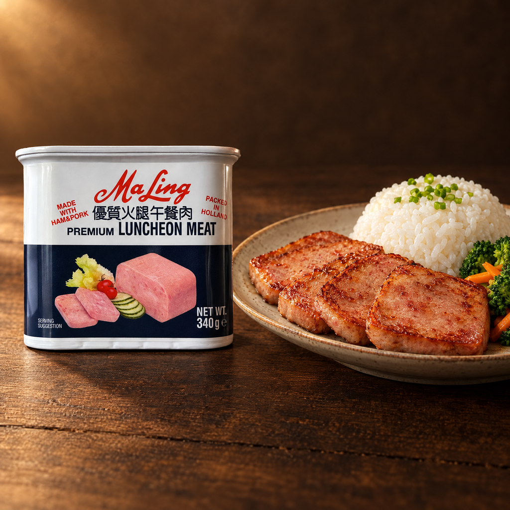 Premium Daging MaLing Luncheon Meat 340 g – Dose mit gebratenem Fleisch