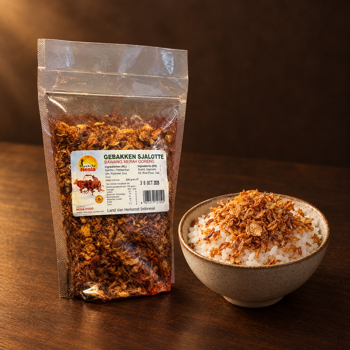 Bawang Merah Goreng – Packung mit gebratenen Schalotten
