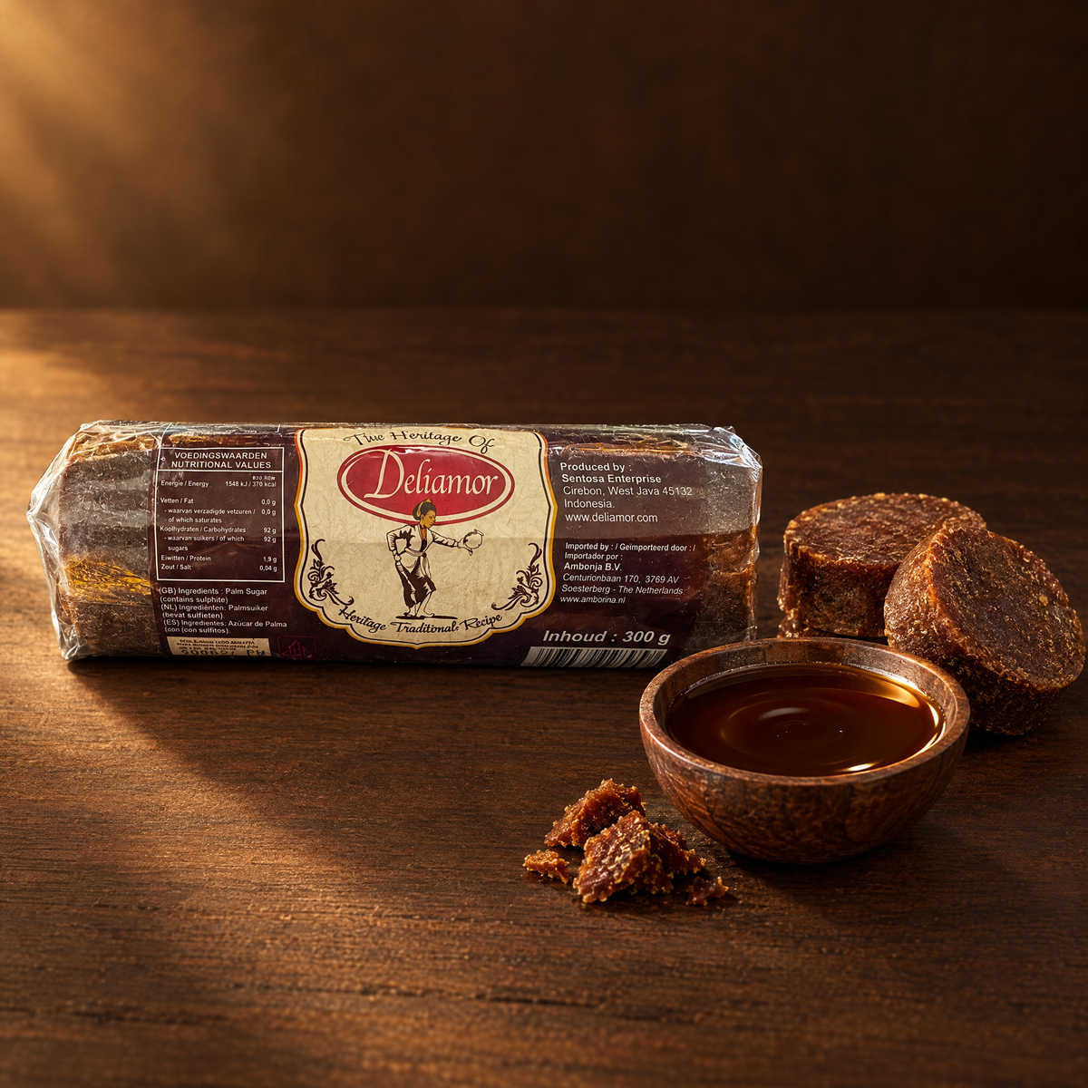 Deliamor Gula Jawa 300 g – Packung mit Palmzucker