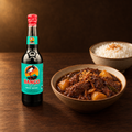 Bango Kecap Manis 620 ml – Flasche mit Semur Daging