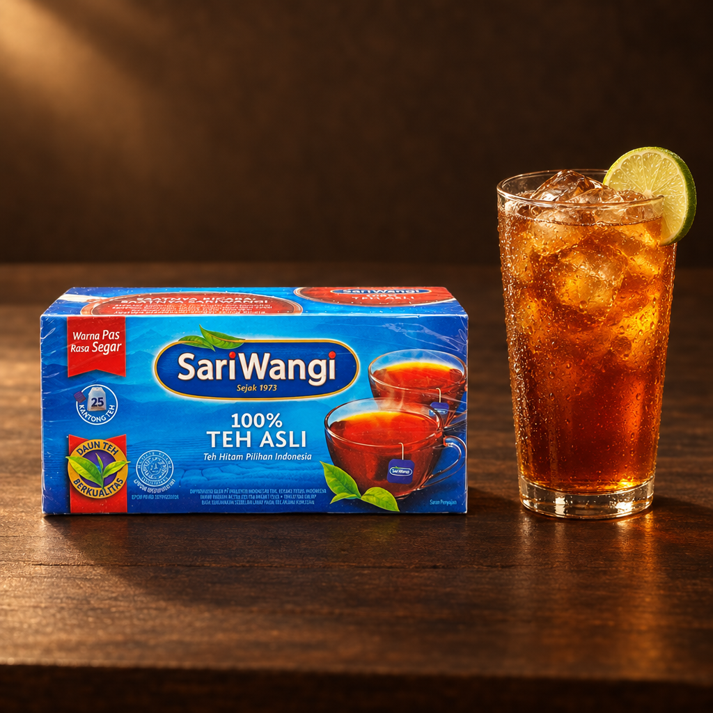 Sari Wangi Teh Asli 46g – Packung mit Es Teh Manis