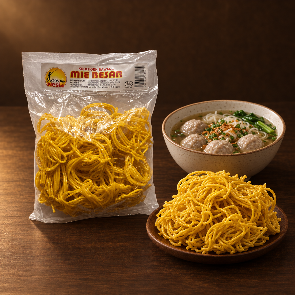 Kerupuk Mie Besar 250g – Packung mit Krupuk zu Bakso-Suppe