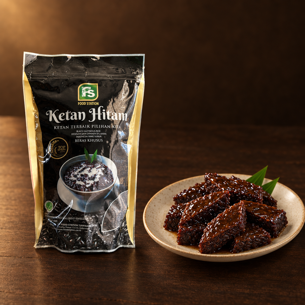 Ketan Hitam 1,1 kg – Packung mit Wajik Ketan Hitam