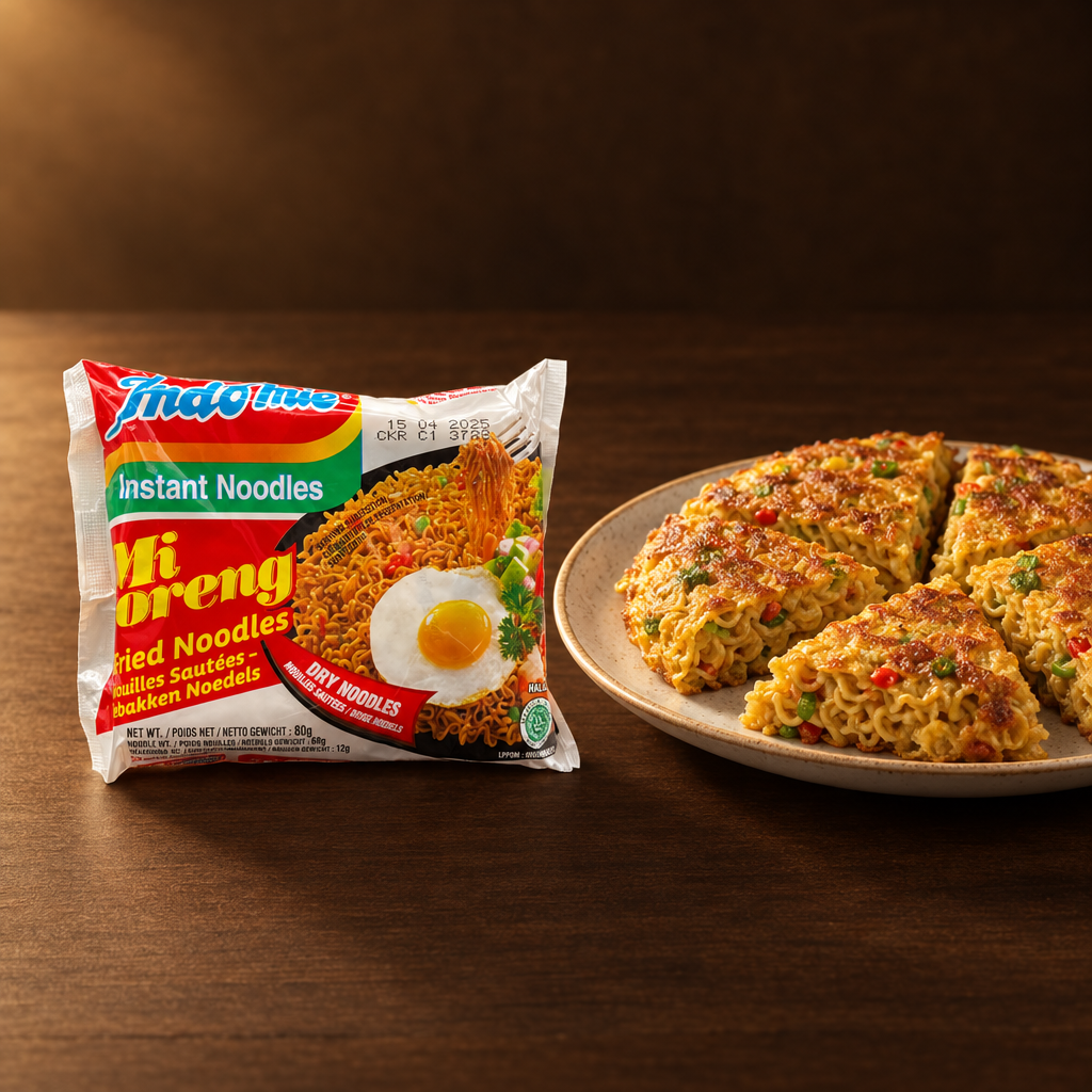Indomie Mie Goreng 85 g – Packung mit Nudel-Omelette