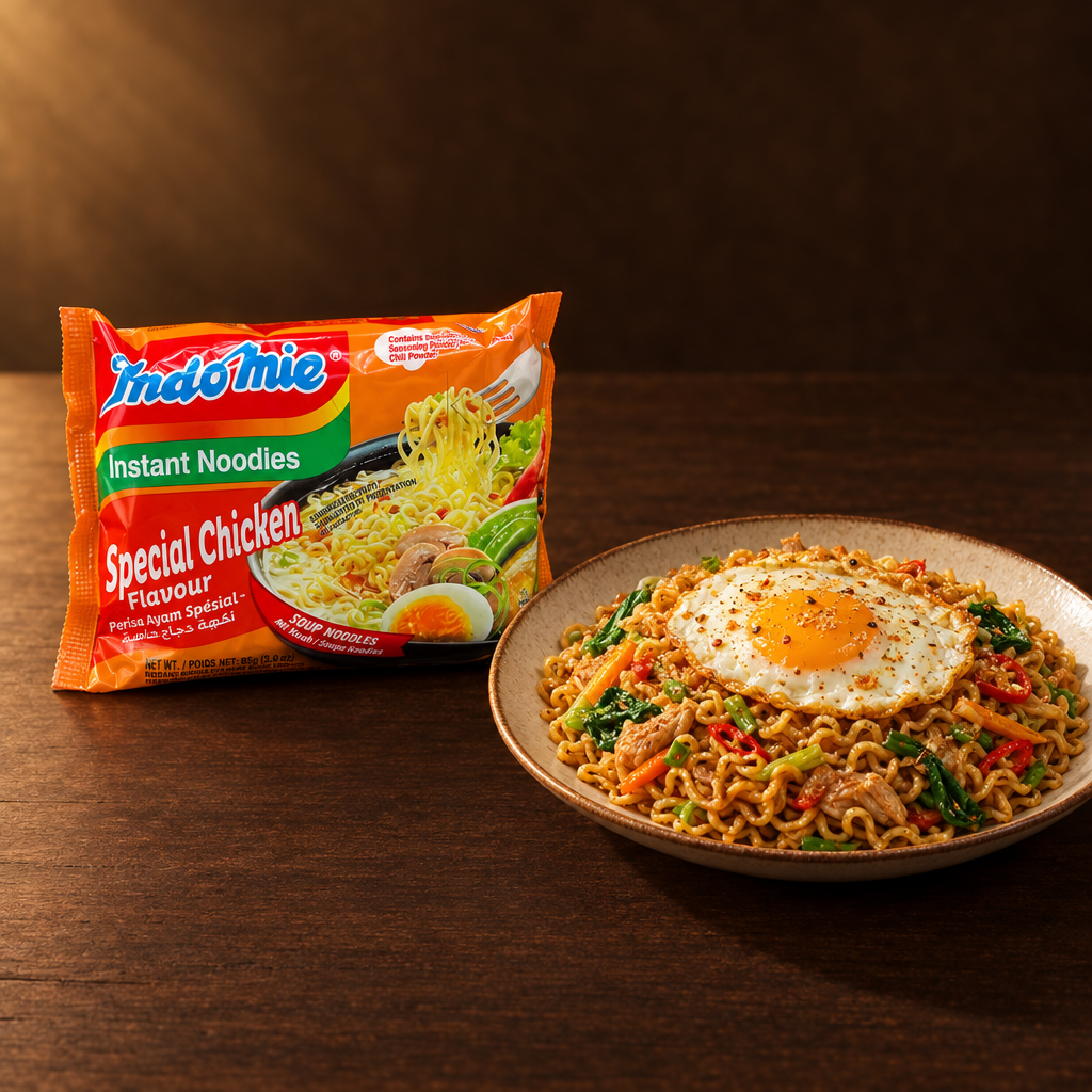 Indomie Ayam Special 5 x 85 g – Vorteilspack mit gebratenen Nudeln
