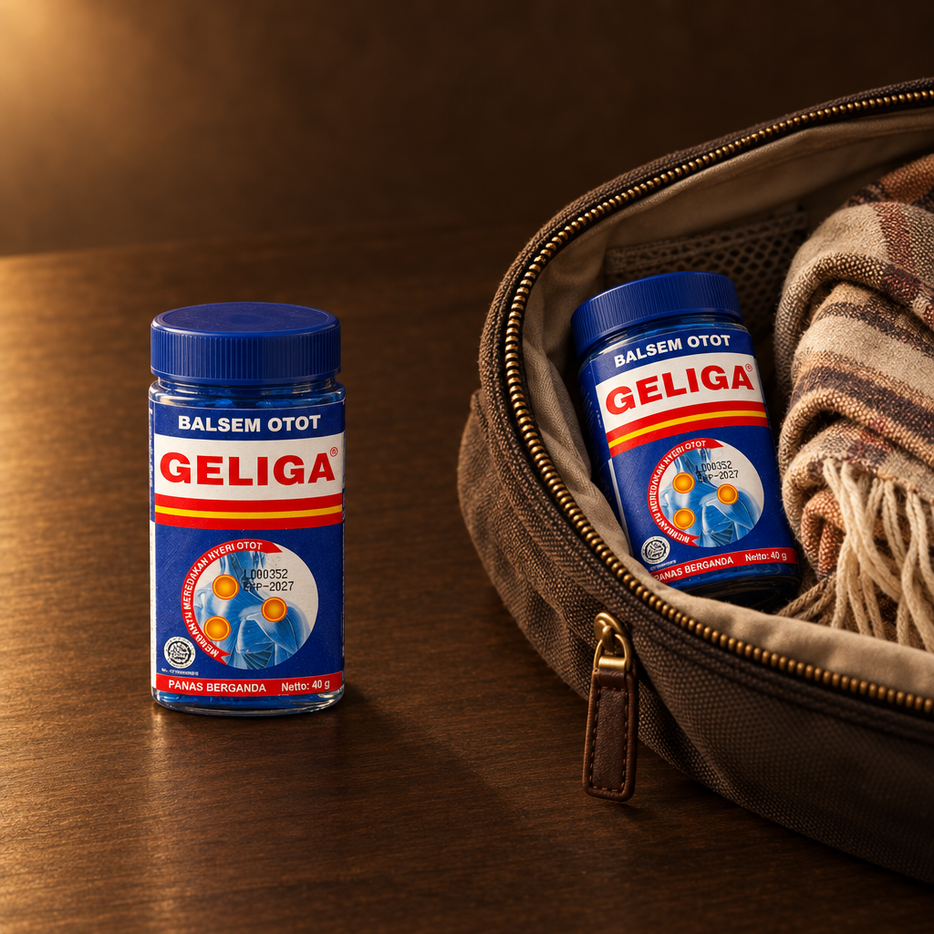 Geliga Balsem Gosok 40 g – Dose als Begleiter für unterwegs