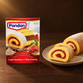 Pondan Lapis Surabaya & Bolu Gulung 400g – Packung mit Bolu Gulung