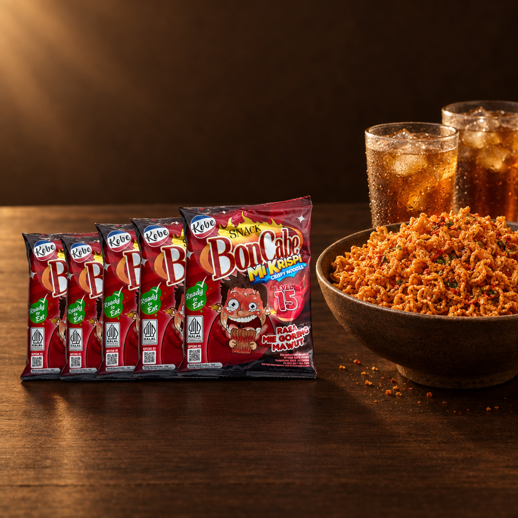 BonCabe Mi Krispi Level 15 5 x 30 g – Vorteilspack mit Snackschale
