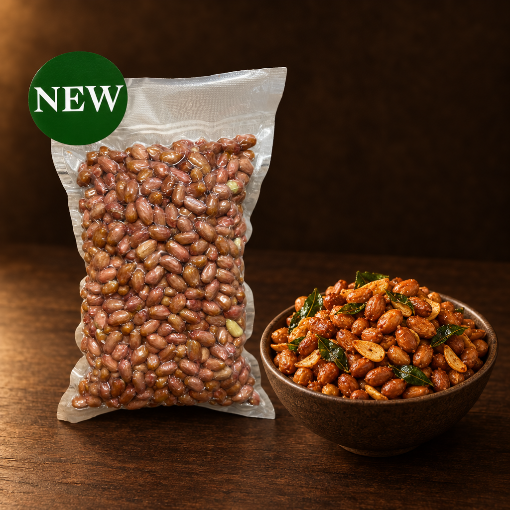 Kacang Tanah Mentah – Packung mit frittierten Erdnüssen