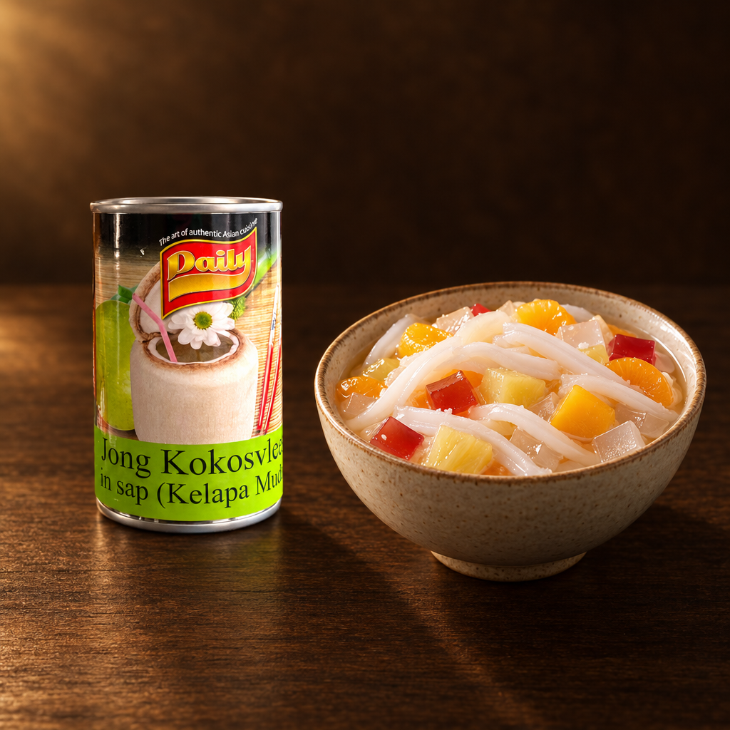 Daily Kelapa Muda in Juice 415 g – Dose mit Fruchtcocktail-Dessert