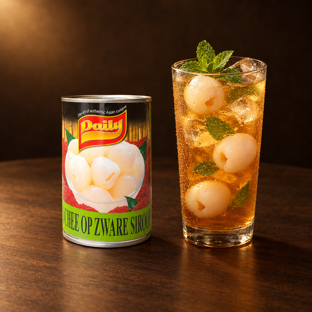 Daily Lychee in Syrup 565 g – Dose mit Litschi-Eistee