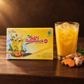 Sari Temulawak Instant 85 g – Packung mit Eis-Kurkumagetränk