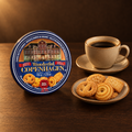 Butter Cookies Won Copenhagen 150 g – Dose mit Keksen und Kaffee