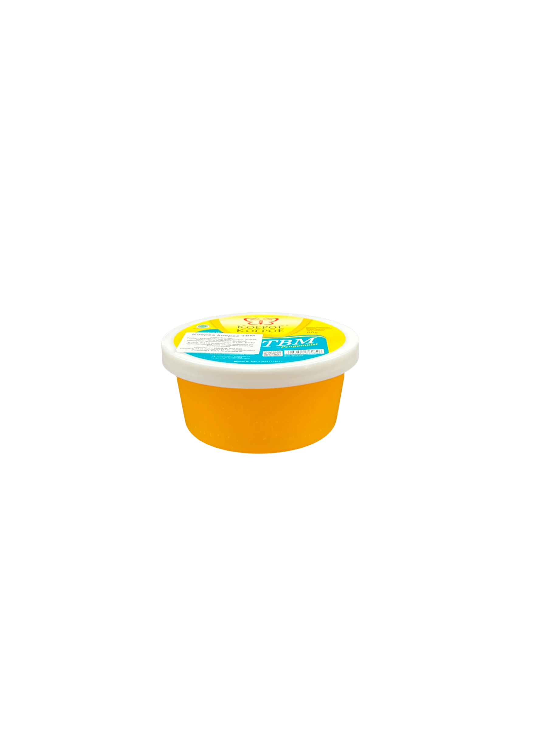 Nesia Food Koepoe Koepoe TBM Koch- und Backzutaten, Nahaufnahme der Verpackung und Produktbezeichnung